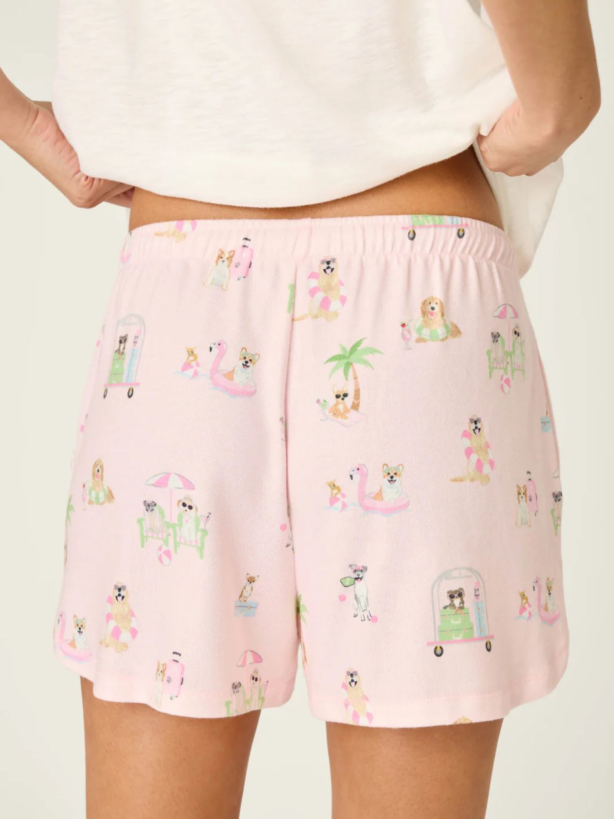 PJ Salvage Pupcation Palms in Lt Pink