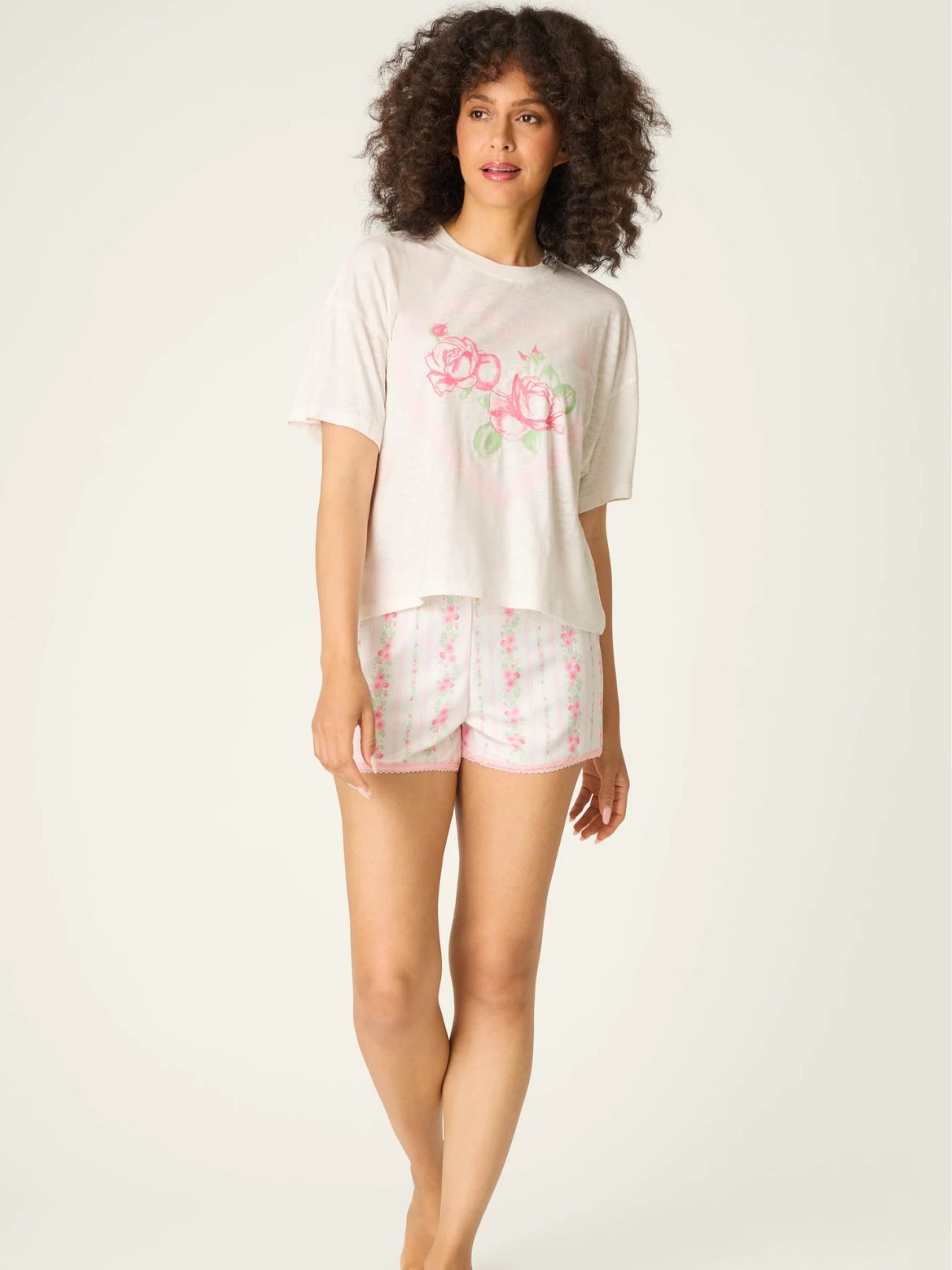 PJ Salvage S/S Roses Are Pink Tee