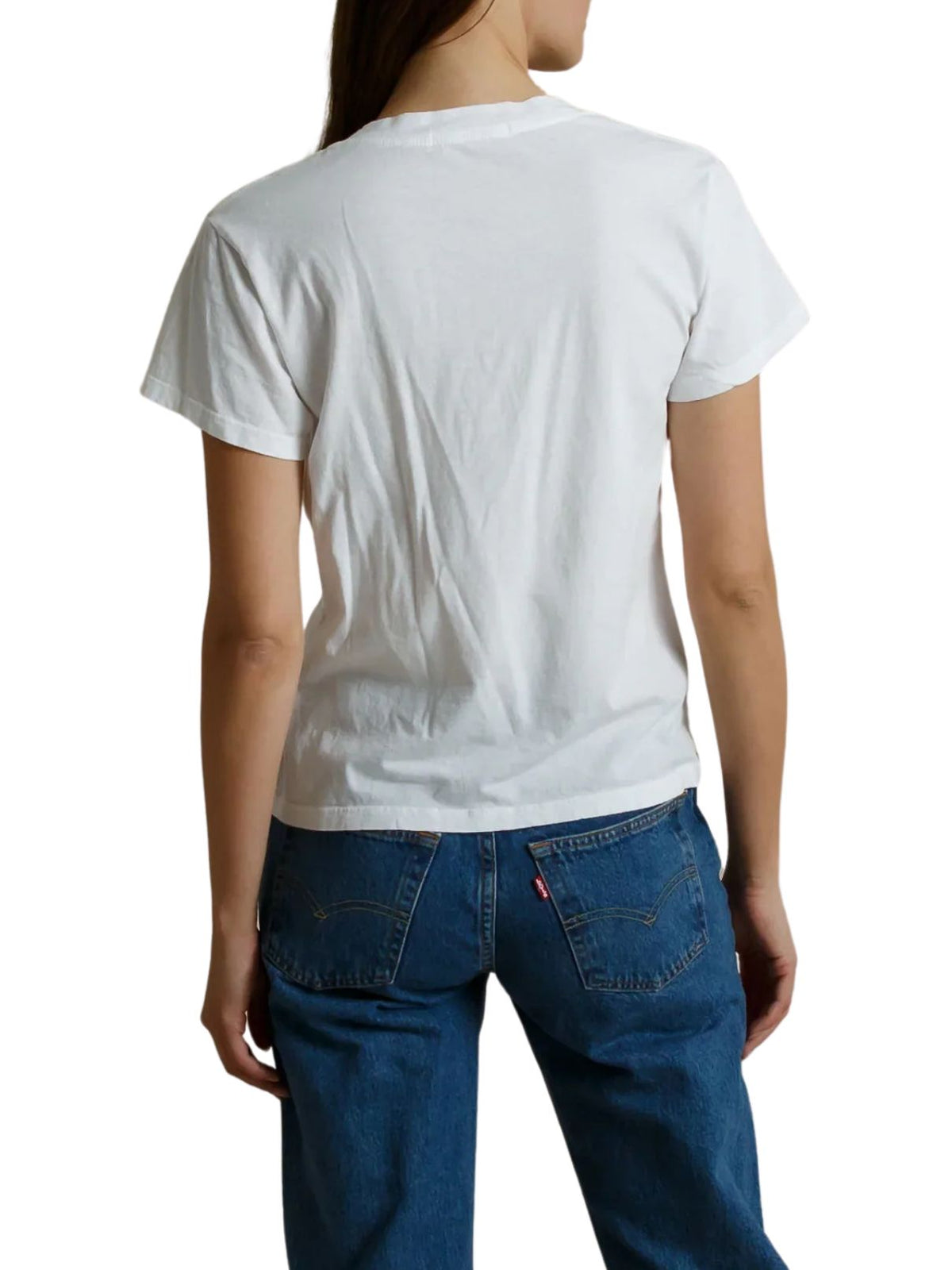 Perfect White Tee Hendrix Cotton Crew Neck Tee in White
