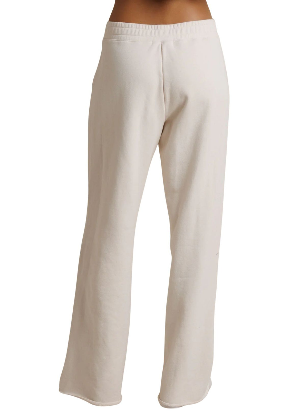 Perfect White Tee Leni Straight Leg French Terry Pants in Sugar