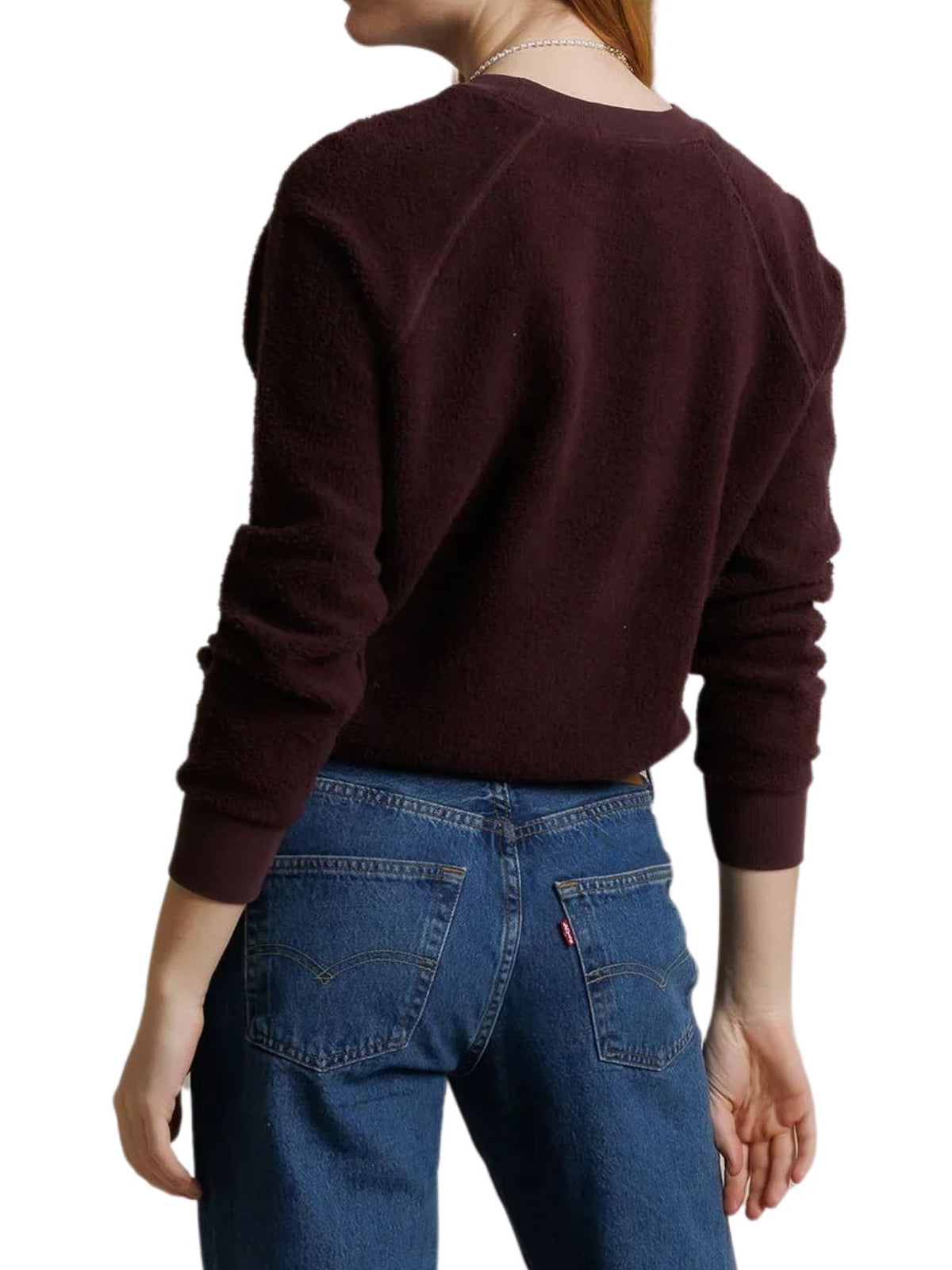 Perfect White Tee Ziggy Cotton Crew Neck Tee in Cherry Lacquer
