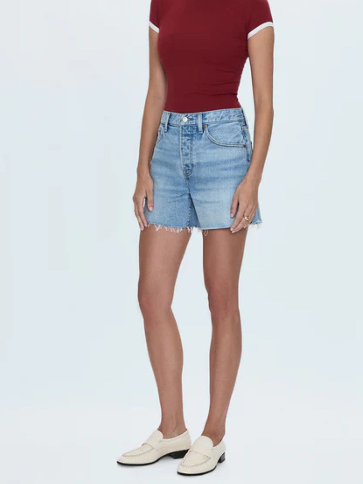 Pistola Andie Hi Rise Cut Off in Notion