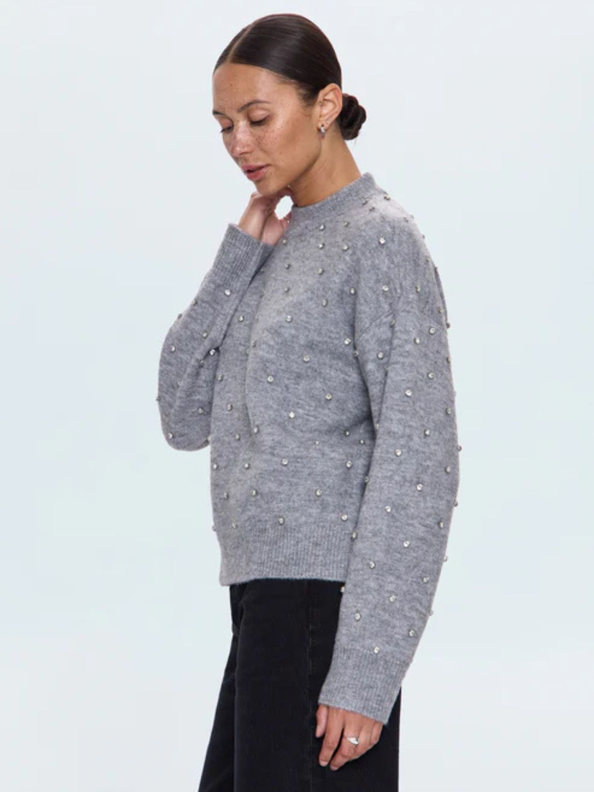 Pistola Aura Charcoal Diamonte Sweater