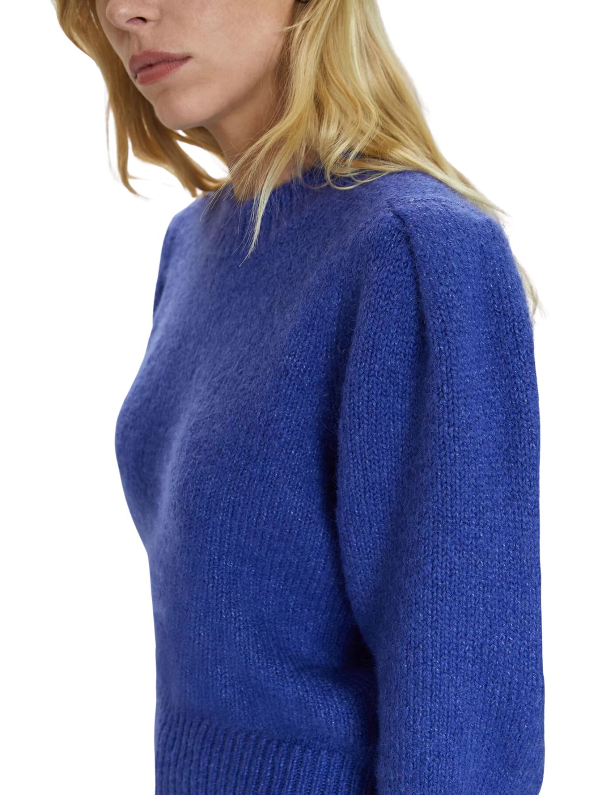 Pistola Colette Puff Sleeve Sweater in Periwinkle