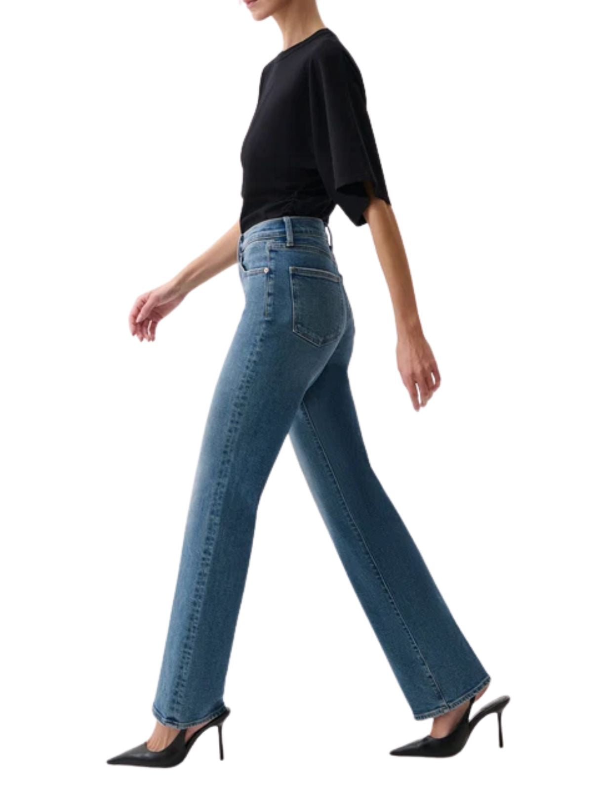 Pistola Evie High Rise Full Length Slim Boot Jeans – Soho