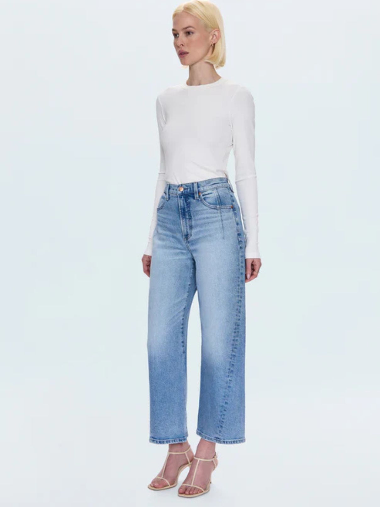 Pistola Kyra Hi Rise Bowed Ankle Jean in Terrace