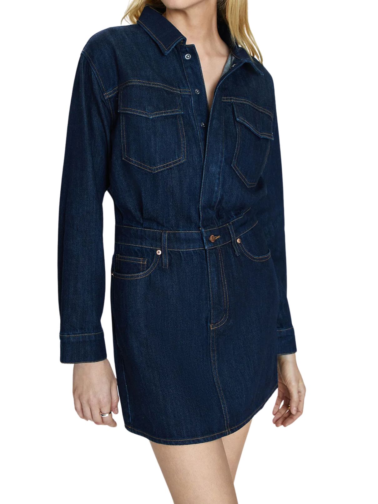 Pistola Nina L/S Denim Mini