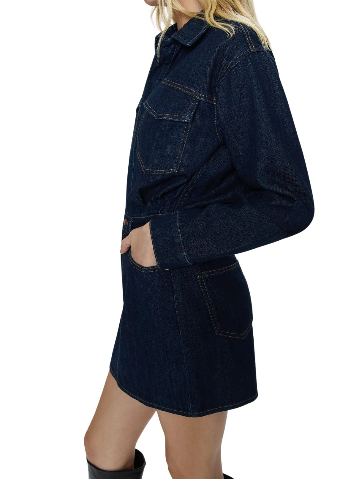 Pistola Nina L/S Denim Mini