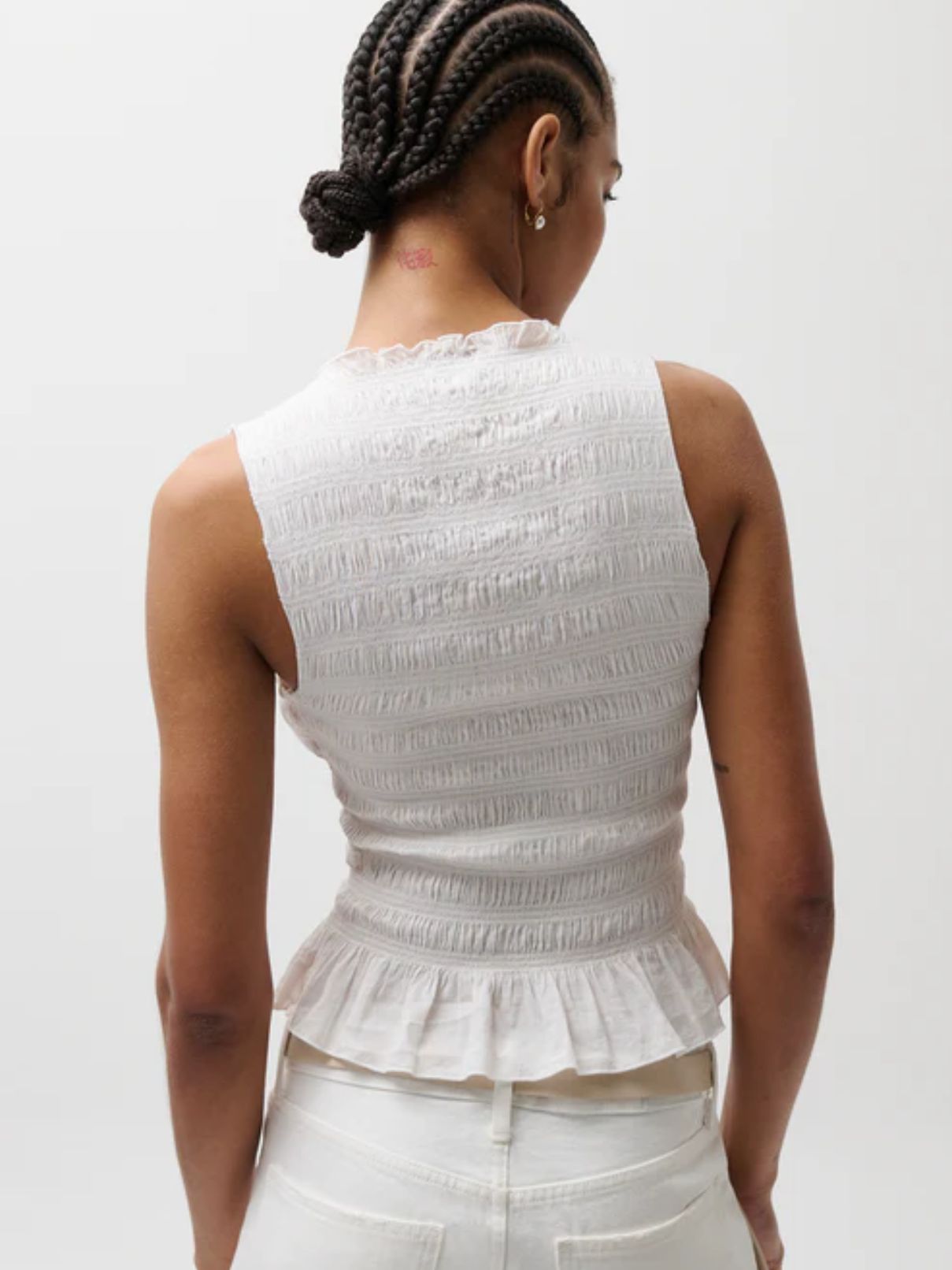 Pistola Pheobe Top in Le Blanc