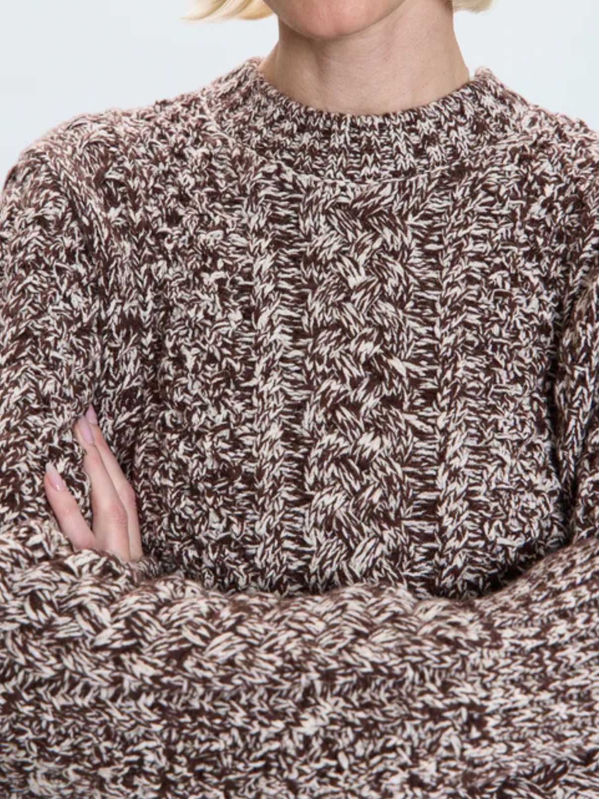 Pistola Quinn Sweater in Chocolate Marl