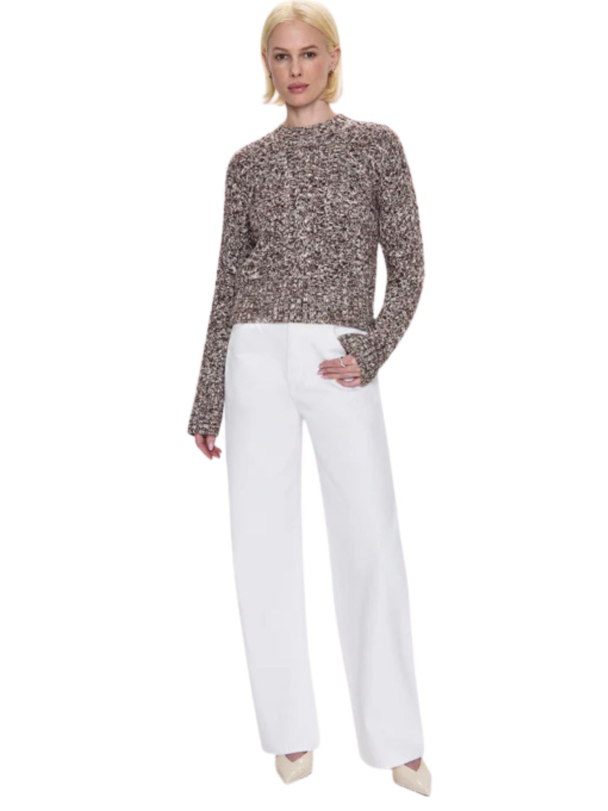 Pistola Quinn Sweater in Chocolate Marl