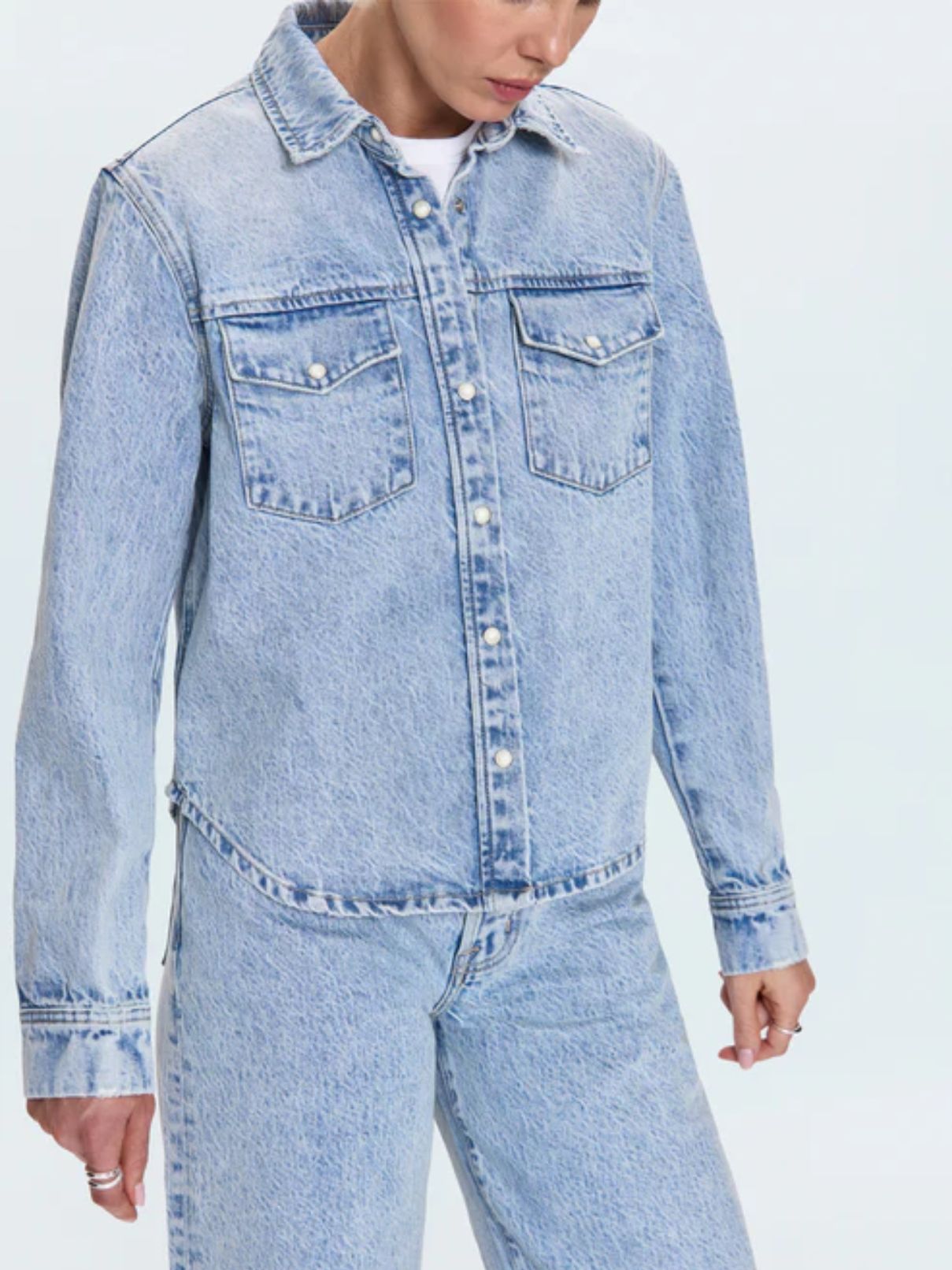 Pistola Thea Modena Vintage Shrunken Shirt Jacket