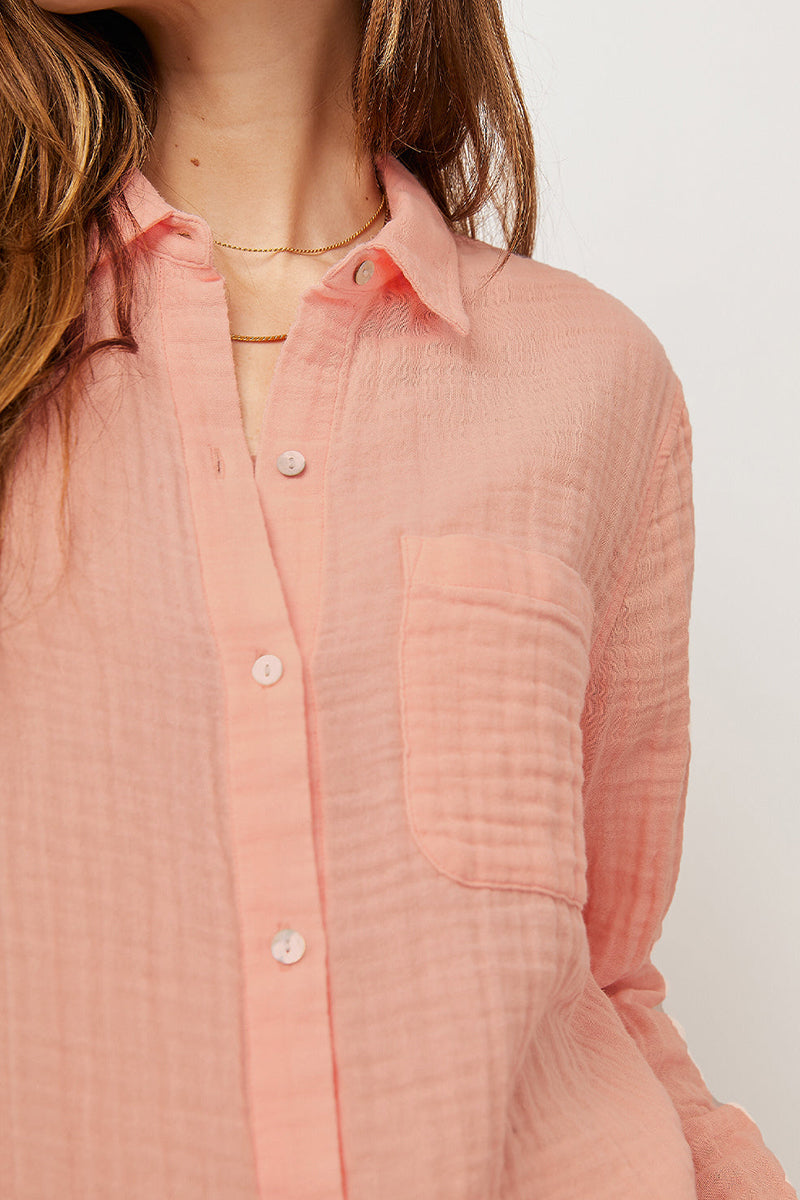 Rails 100% Organic Cotton Gauze Ellis Flamingo Top