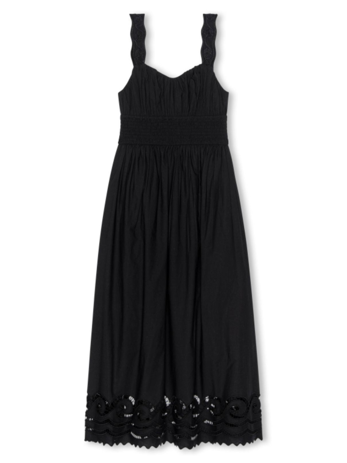 Rails Anadia Black Embroidered Dress