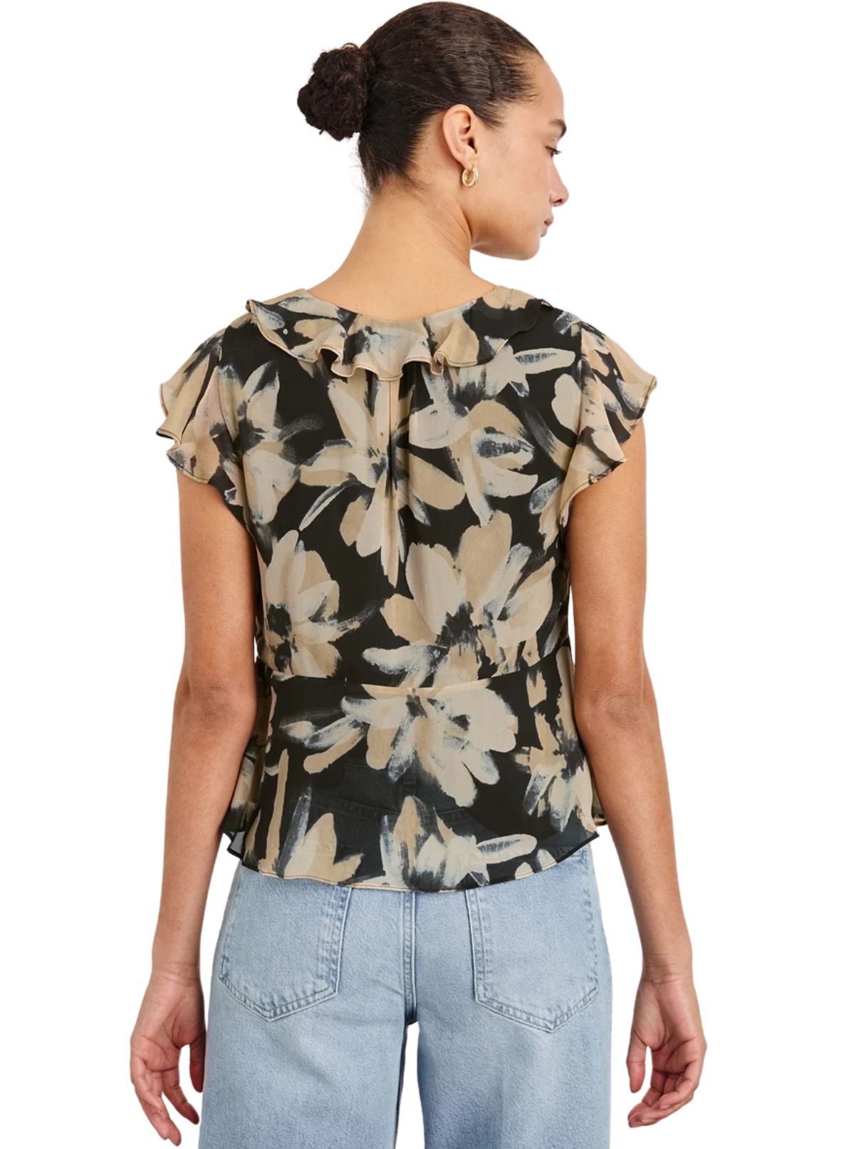 Rails Carmine Top in Charcoal Lily