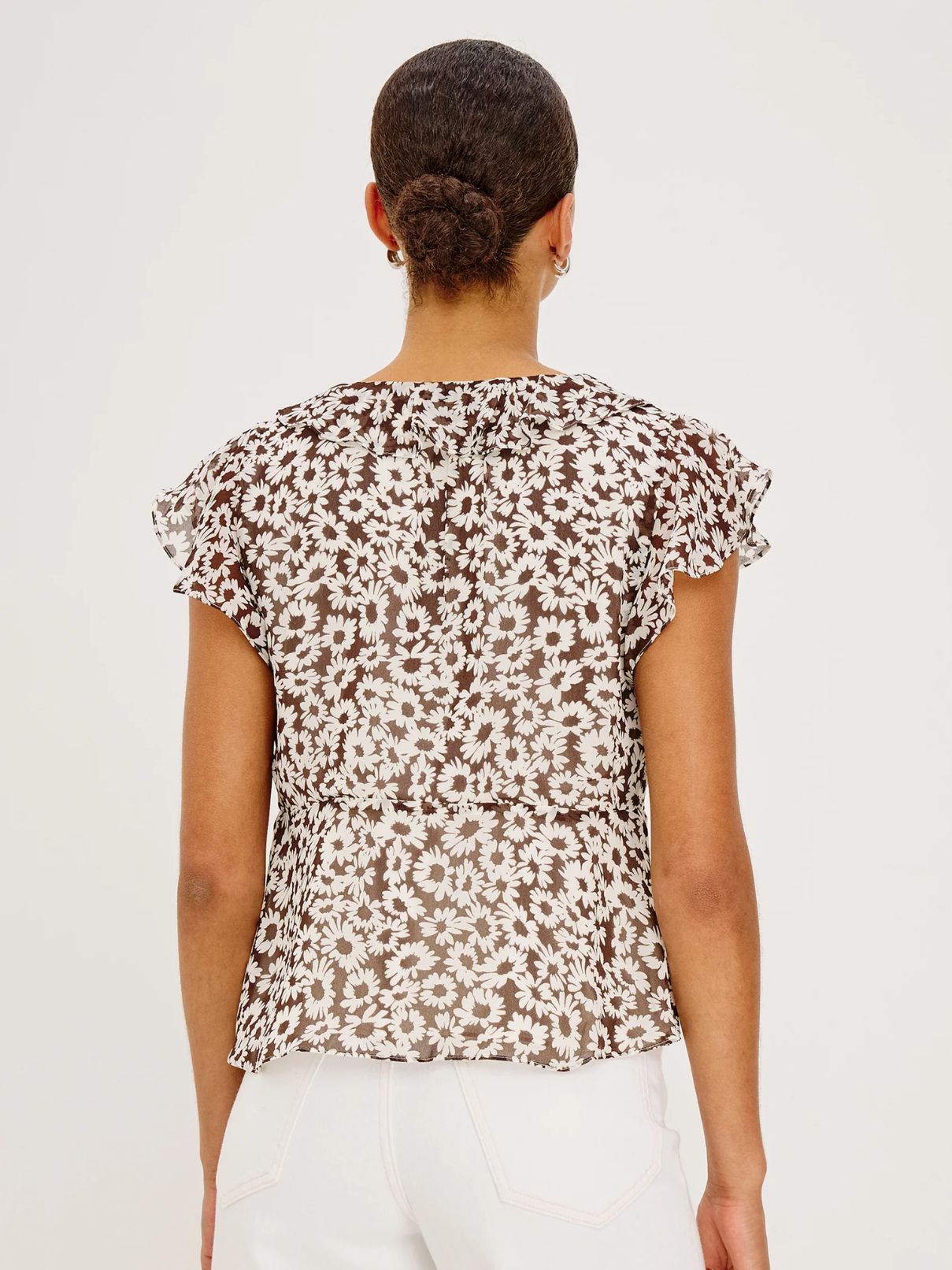 Rails Carmine Top in Espresso Daisy