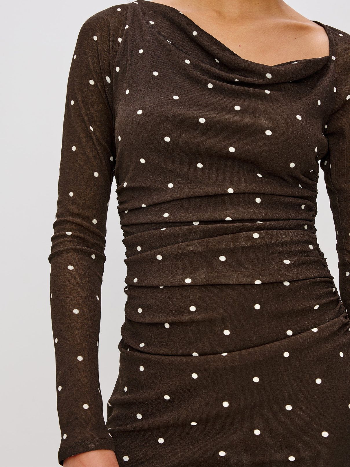 Rails Celano Dress in Cocoa Polka Dots