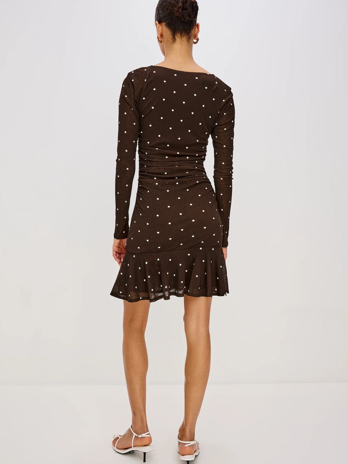 Rails Celano Dress in Cocoa Polka Dots