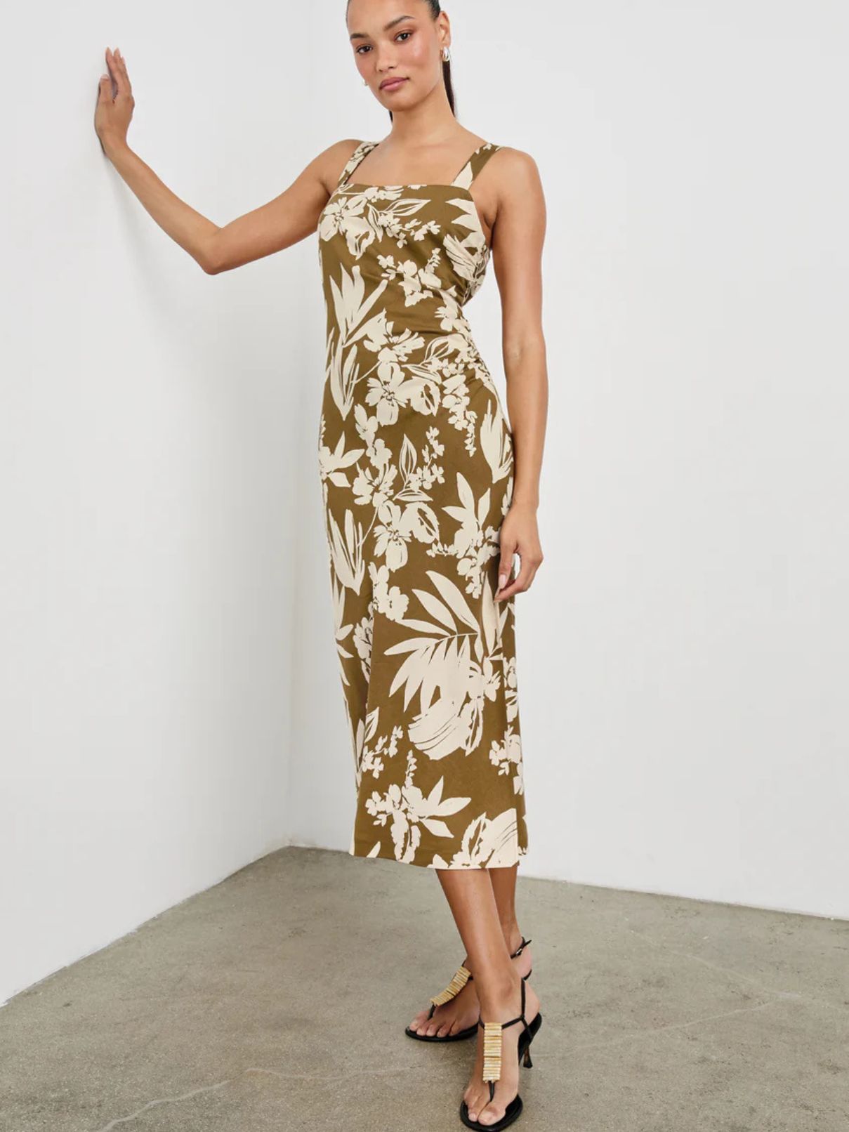 Rails Damaris Dress in Olive Tropic