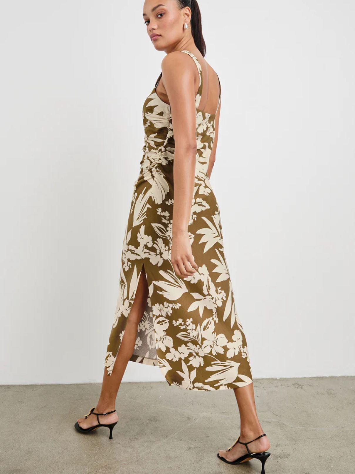 Rails Damaris Dress in Olive Tropic
