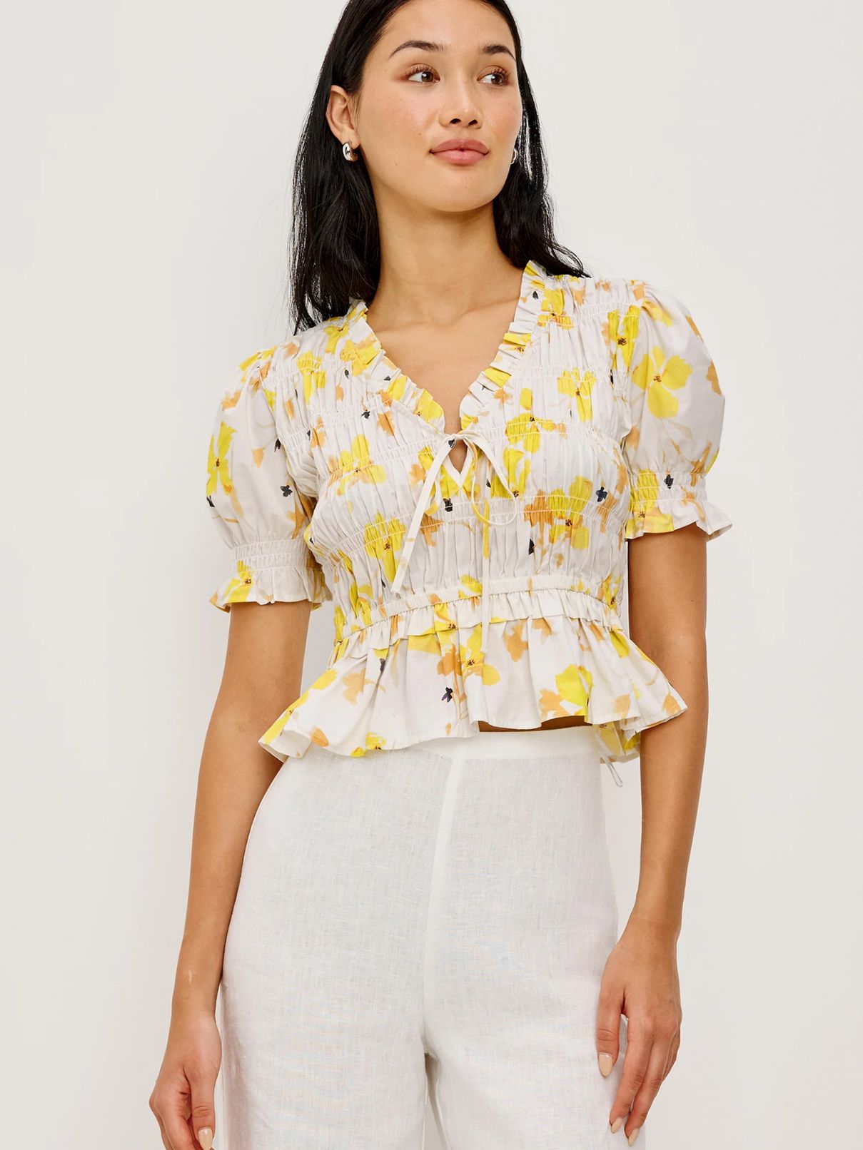 Rails Fontaine Top in Tossed Daffodils