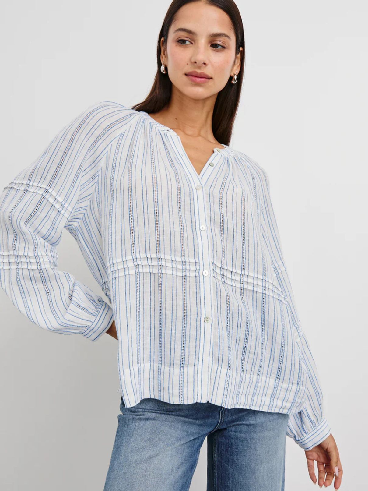 Rails Frances Blouse in Sonomo Stripe