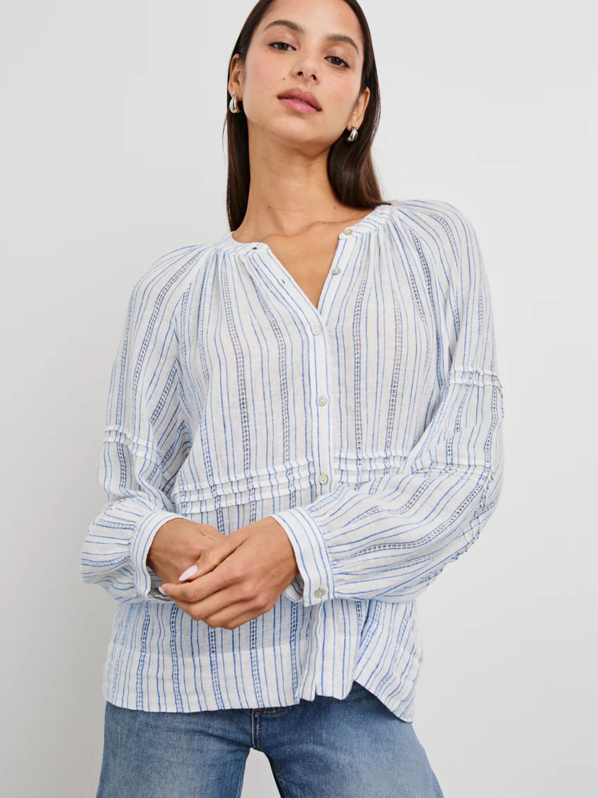 Rails Frances Blouse in Sonomo Stripe