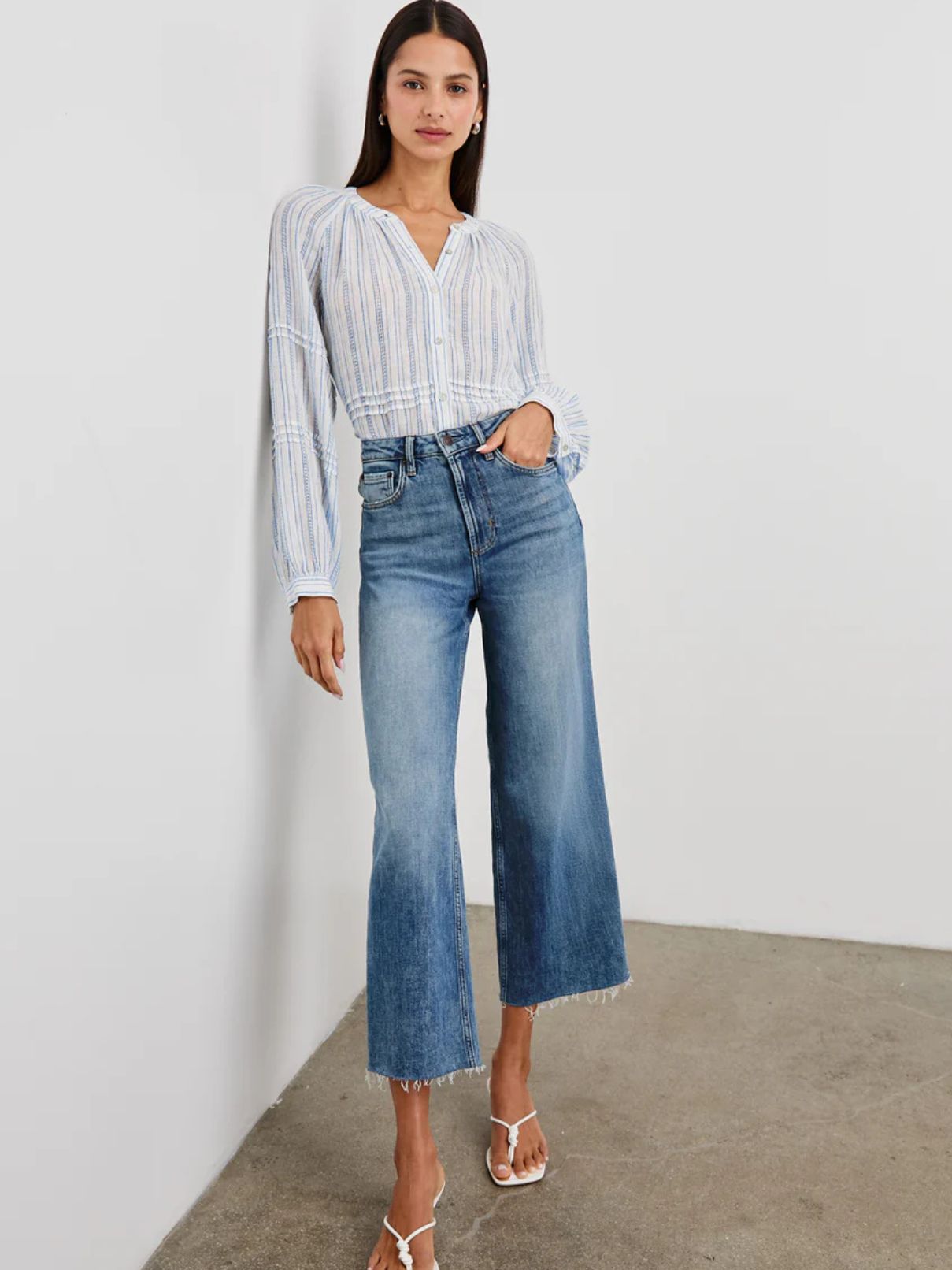 Rails Frances Blouse in Sonomo Stripe