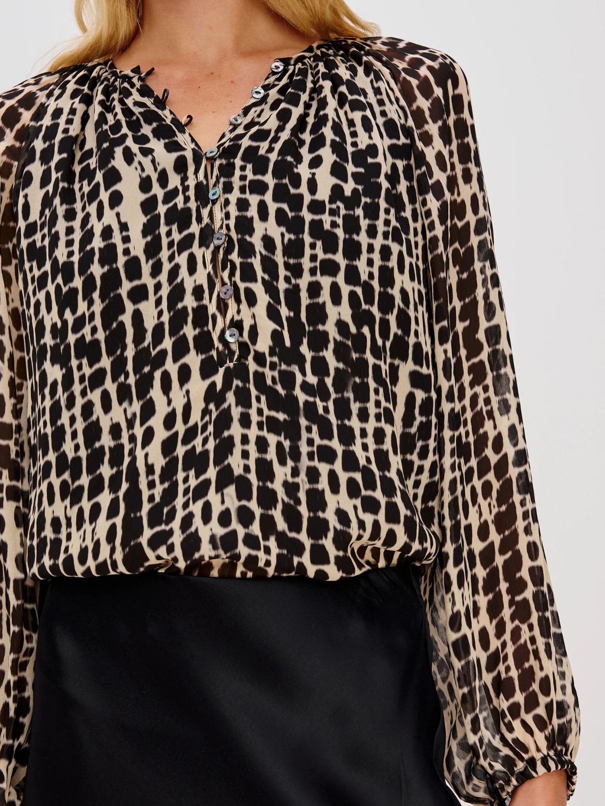 Rails Indi Blouse in Spotted Shibori