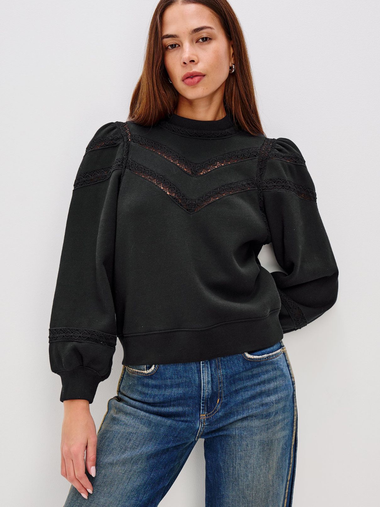 Rails Isles Sweatshirt in Black