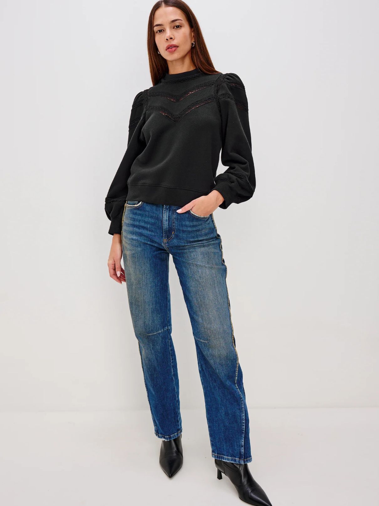 Rails Isles Sweatshirt in Black