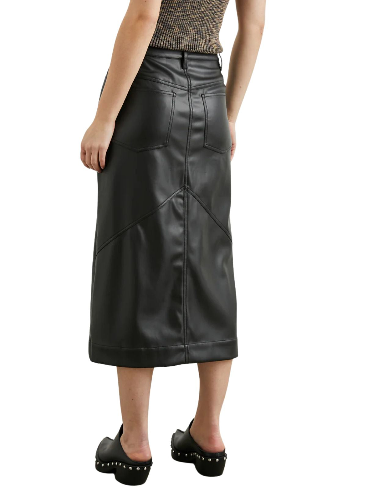 Rails Jennifer Faux Leather Skirt in Black