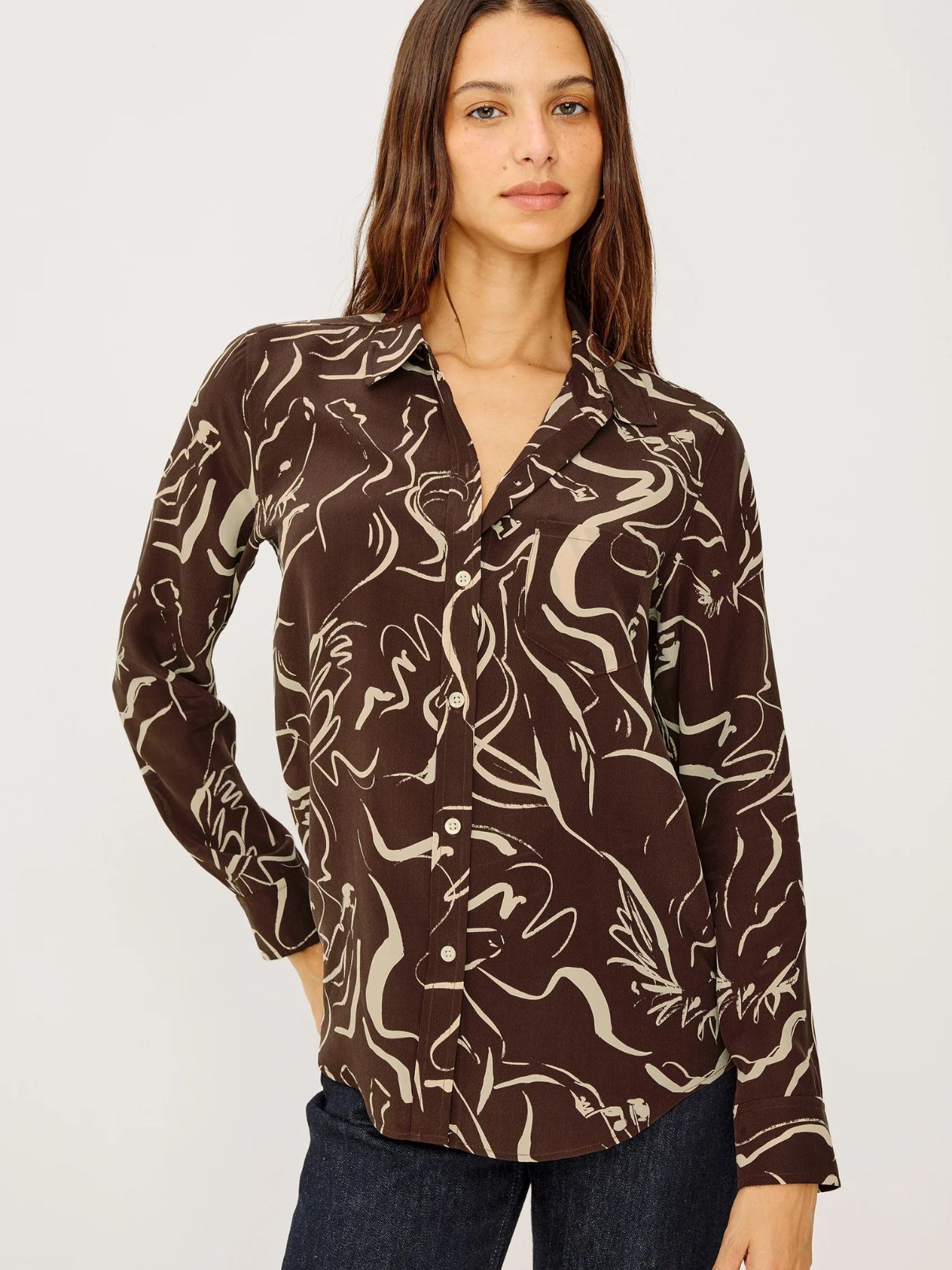 Rails Kate Shirt in Brown Colt