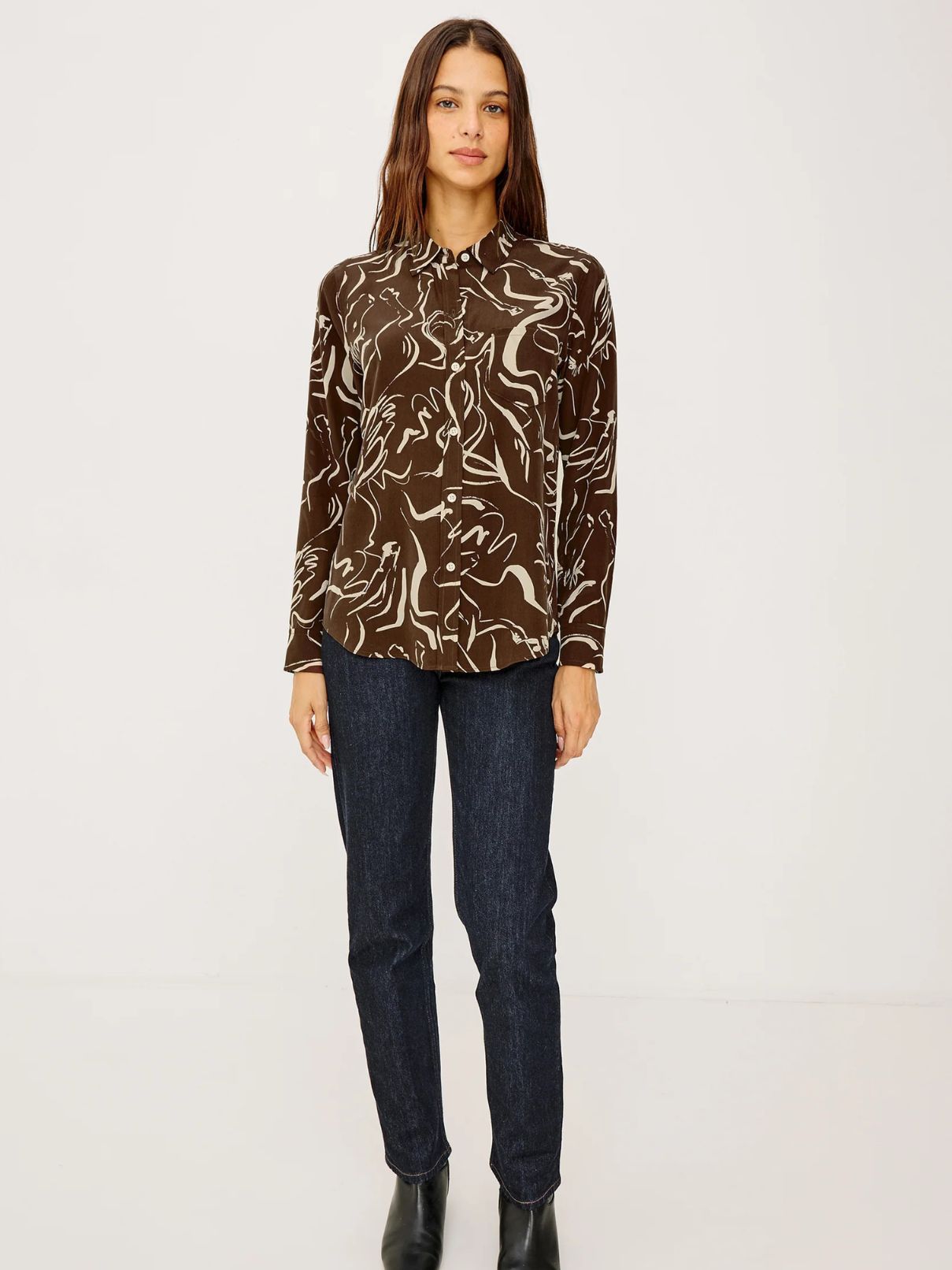 Rails Kate Shirt in Brown Colt