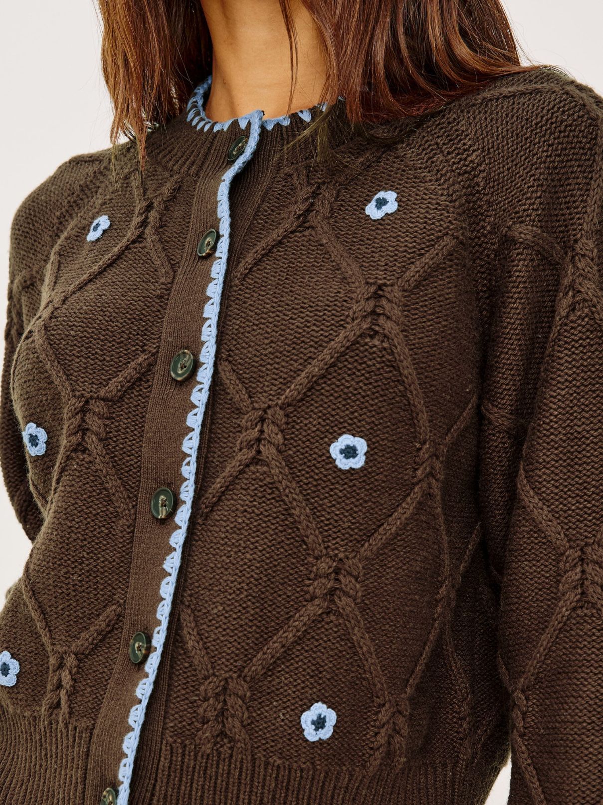 Rails Laurie Sweater in Walnut Daisy