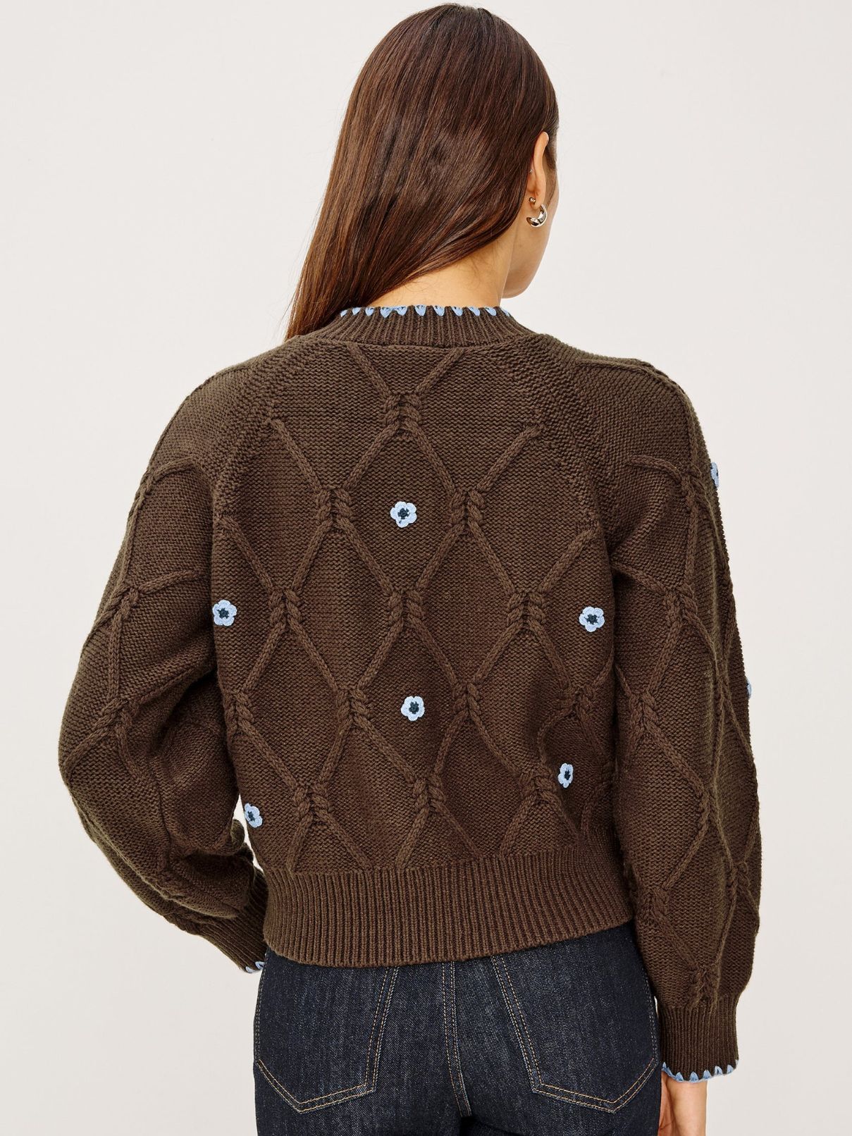 Rails Laurie Sweater in Walnut Daisy