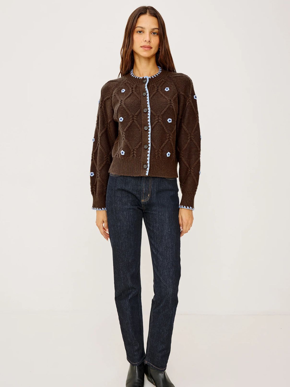 Rails Laurie Sweater in Walnut Daisy