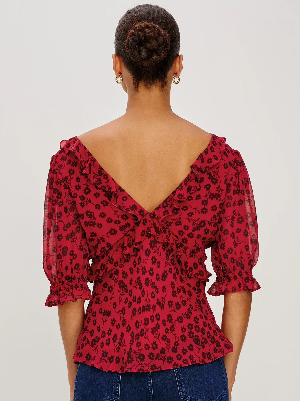Rails Miramar in Carmine Daisies