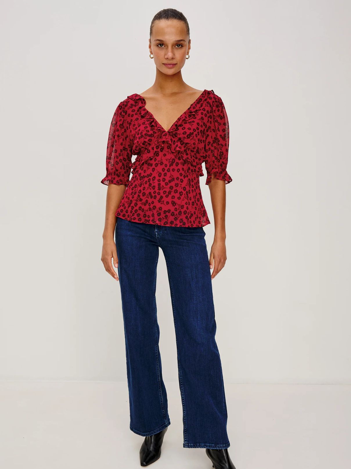 Rails Miramar in Carmine Daisies