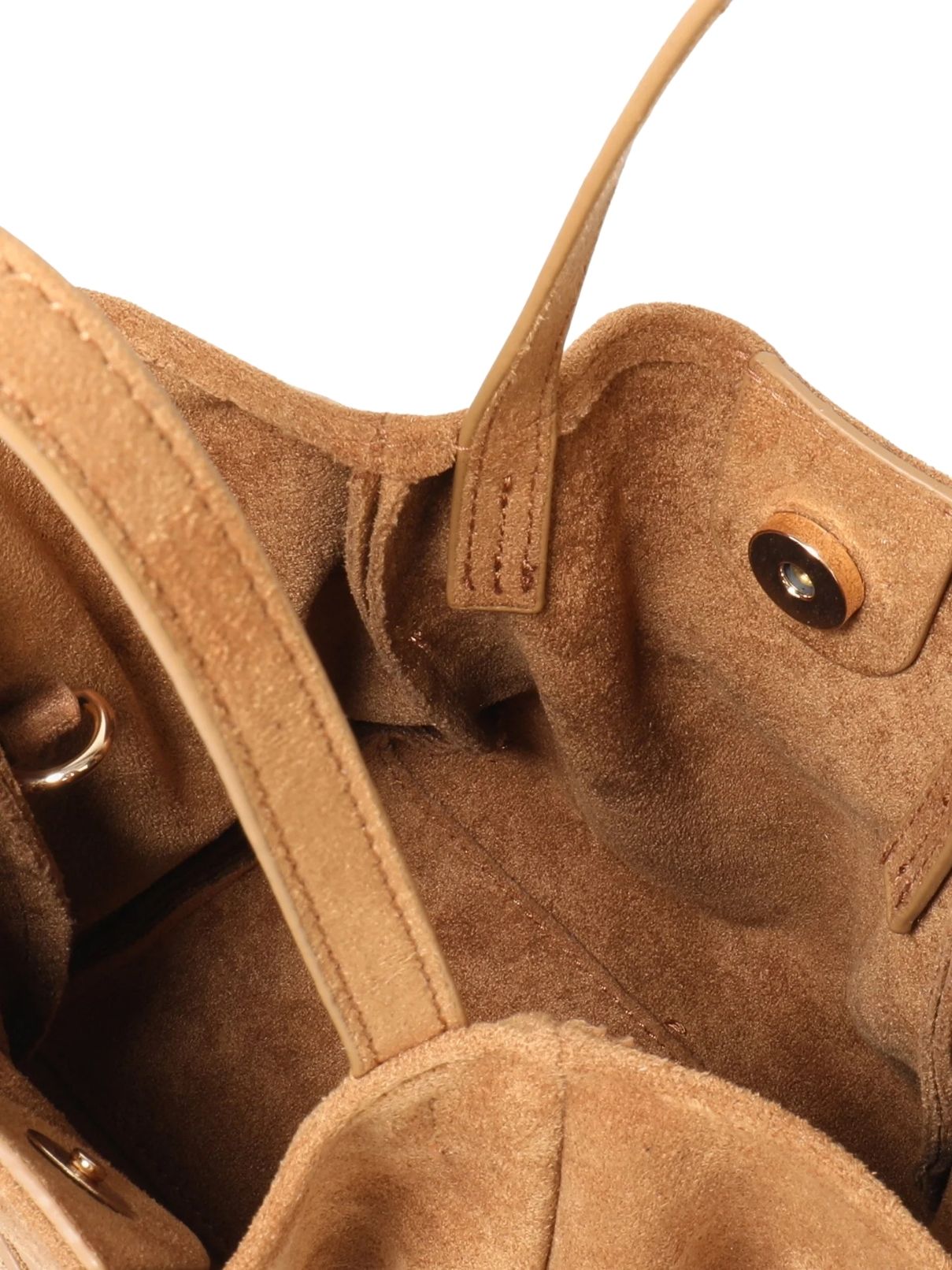 Remi & Reid Blythe Mini Faux Suede Tote – Camel