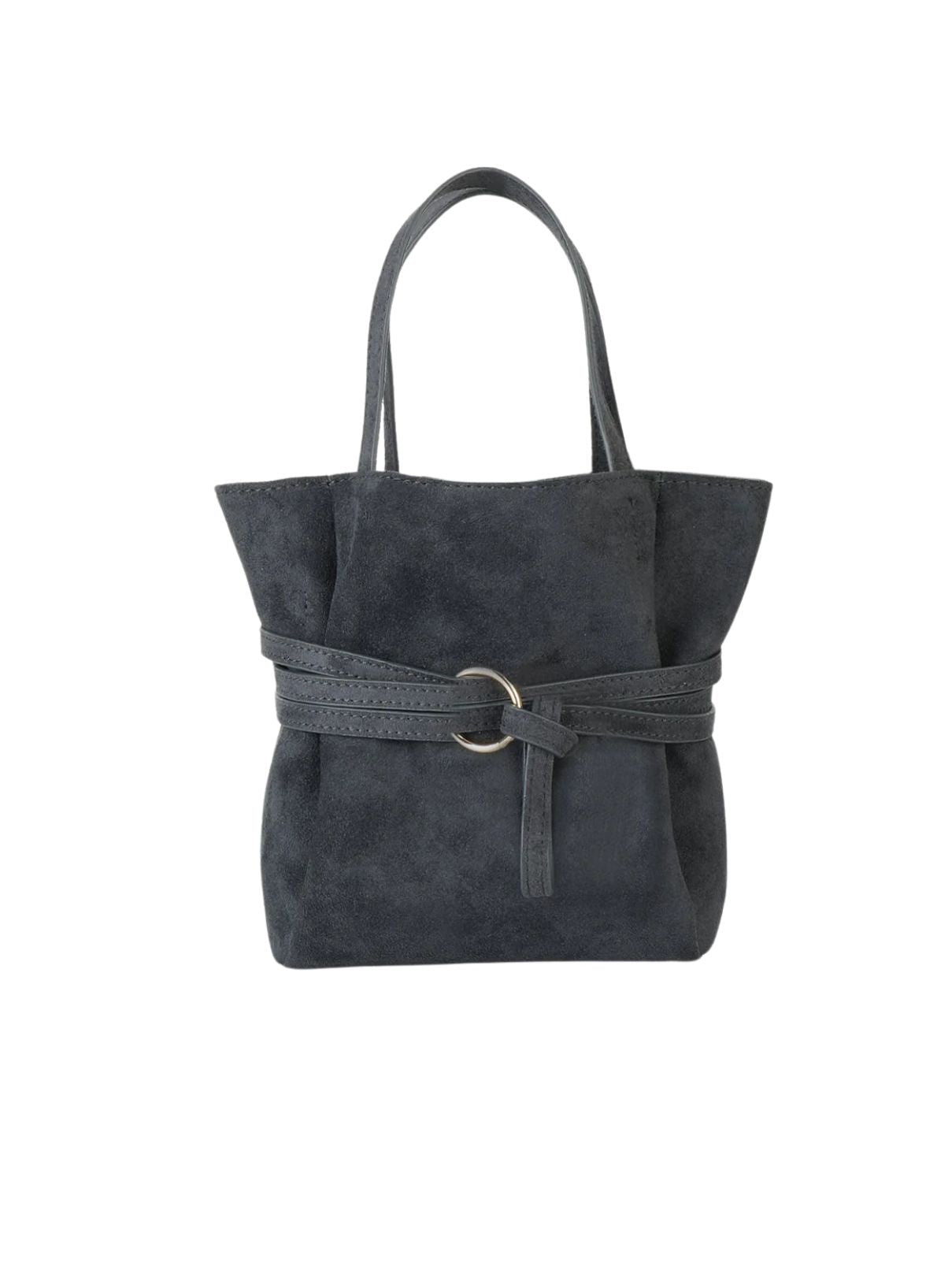 Remi & Reid Blythe Mini Faux Suede Tote – Slate
