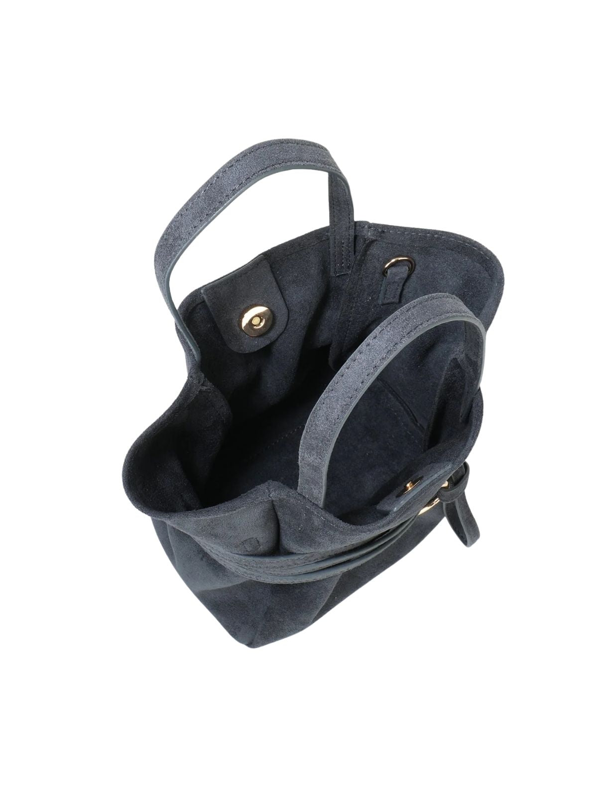 Remi & Reid Blythe Mini Faux Suede Tote – Slate