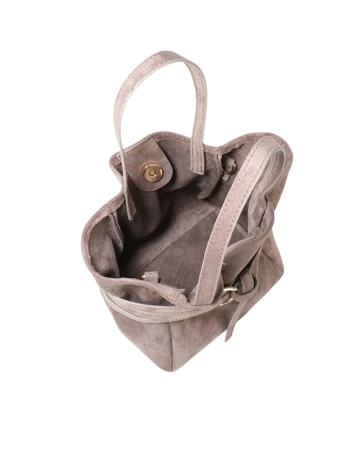 Remi & Reid Blythe Mini Faux Suede Tote – Taupe
