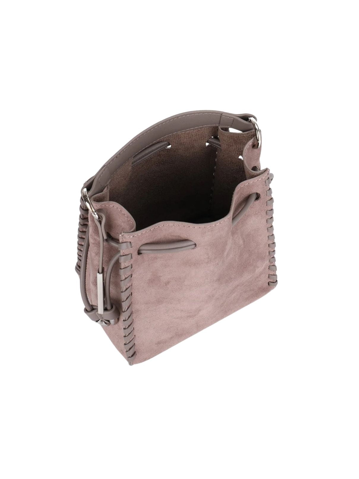 Remi & Reid Fallon Mini Faux Suede Bag – Taupe