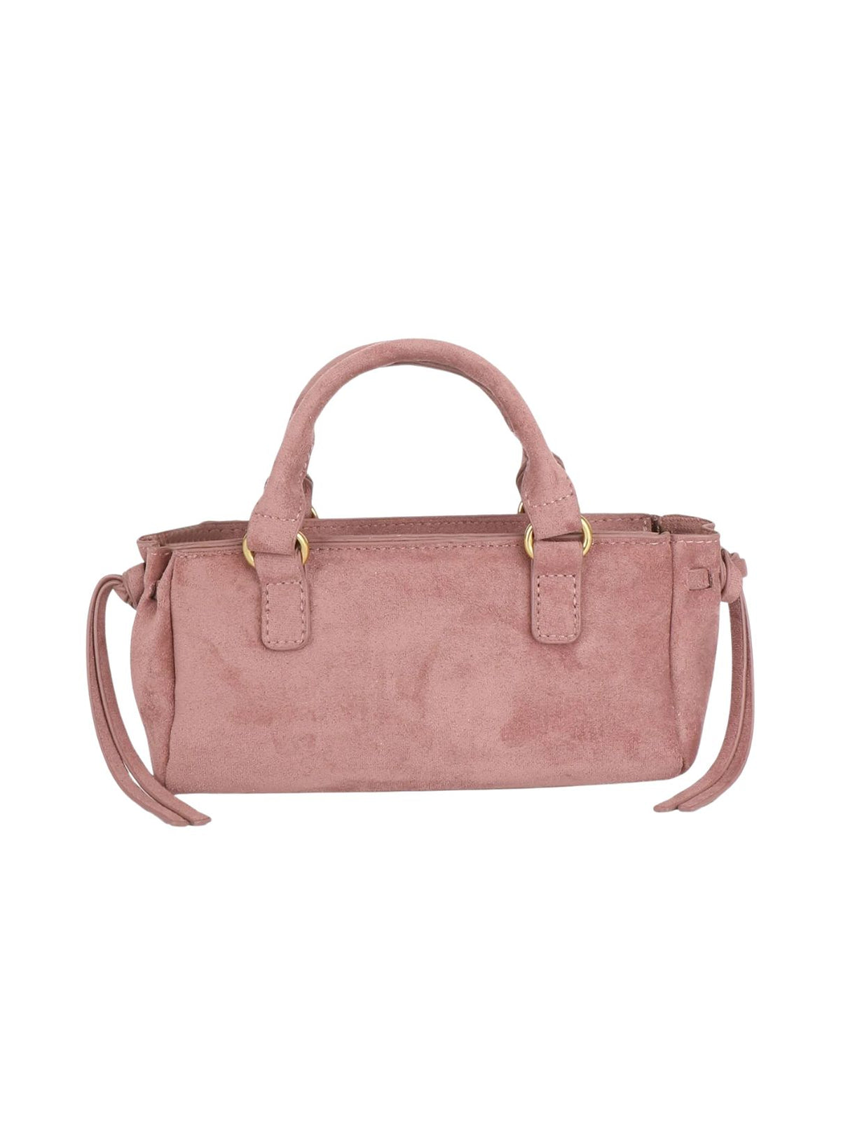 Remi & Reid Pepper Mini Faux Suede Satchel in Berry