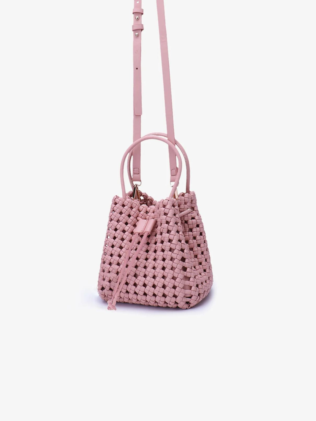 Remi/Reid Perrie Bucket Mini Woven in Ballet Pink