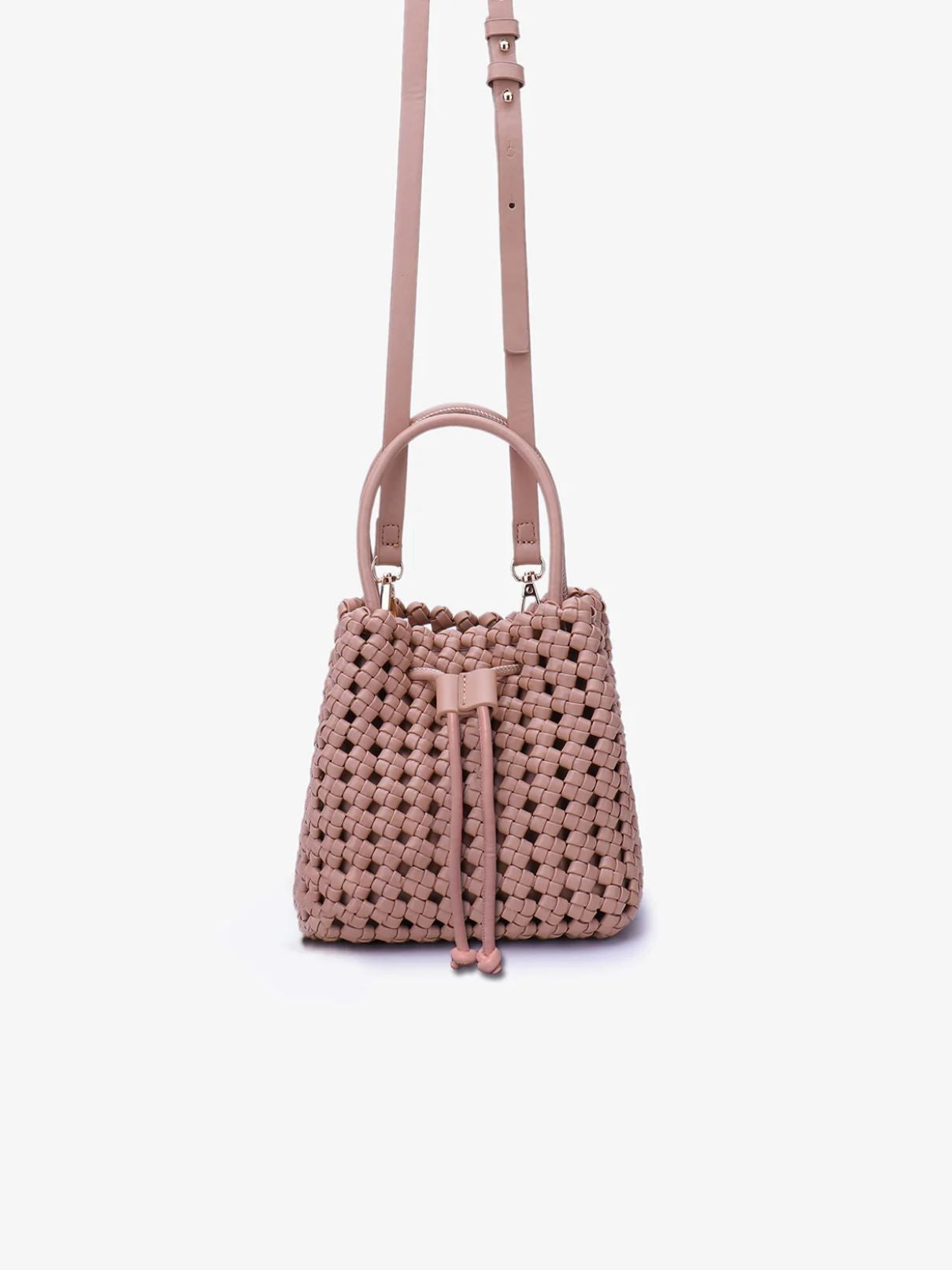 Remi/Reid Perrie Bucket Mini Woven in Lt Tan