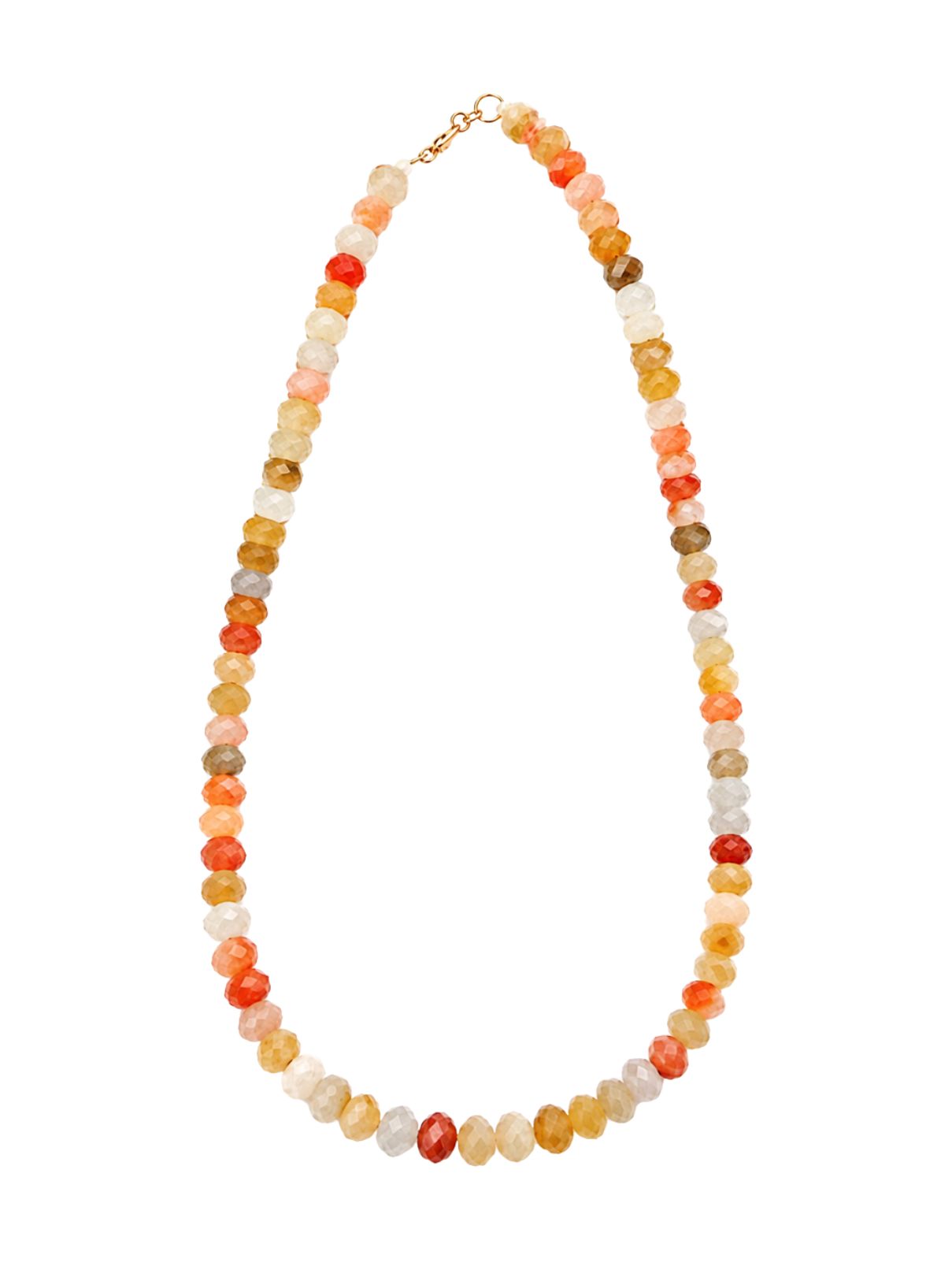 Rondelle Gemstone Layering Necklace in Harvest