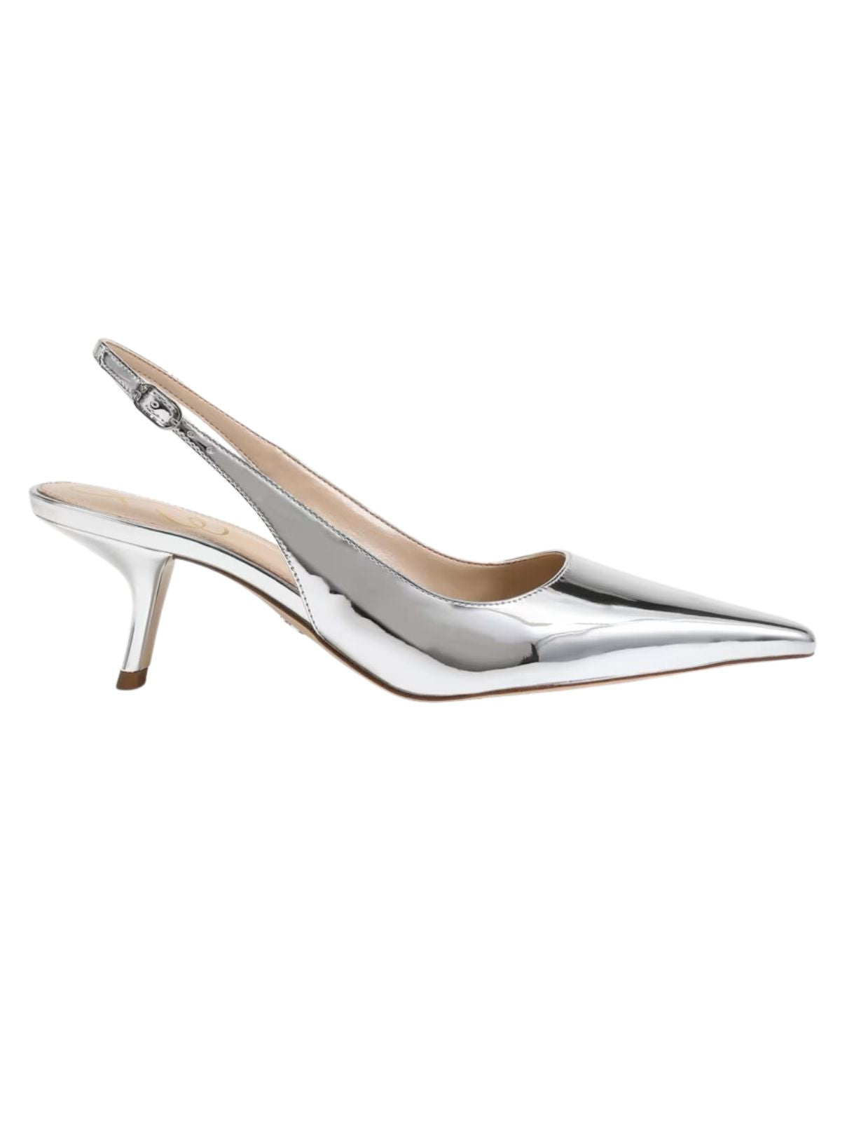 Sam Edelman Bianka Slingback in Silver Patent