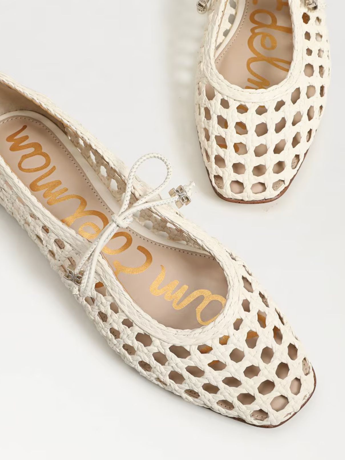 Sam Edelman Marcie Flat in Ivory Weave